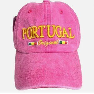 PINK PORTUGAL BASEBALL CAP ORIGINAL COLLECTION SOUVENIR 100% COTTON ONE SIZE